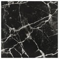 thumbnail image 4 of mDesign Small Round Metal 1.7 Gallon Wastebasket/Recycling Can, Black Marble, 4 of 5