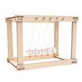 thumbnail image 1 of Rotation Perpetual Motion Swing Wooden Toy Newton Pendulum Production Kit, 1 of 9