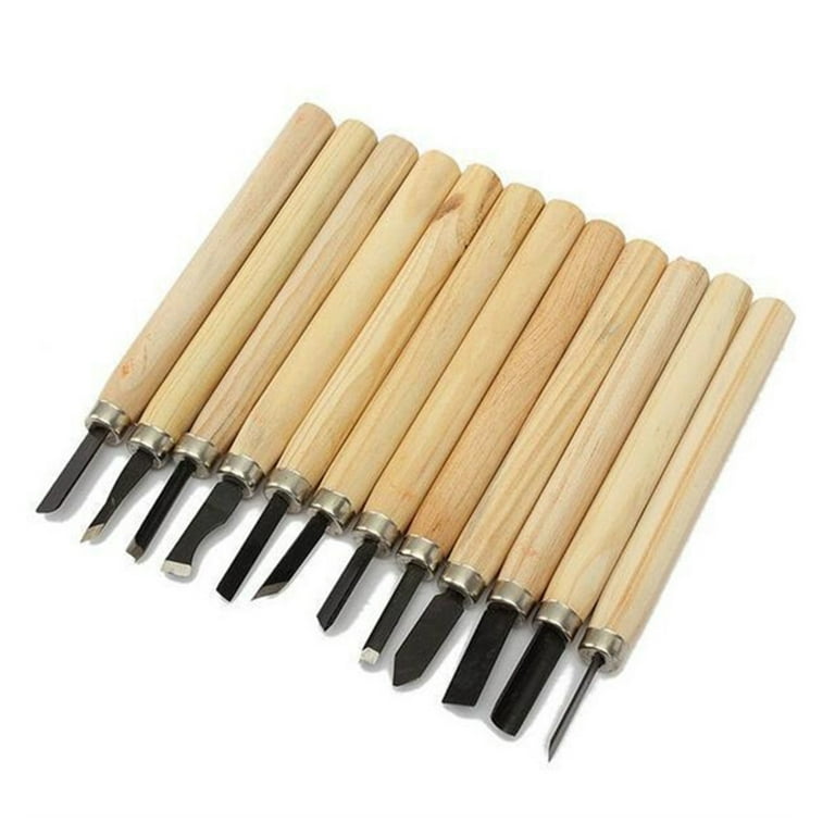 12PCS Wood Carving Knife Kit Wood Carver Knife Whittling Tools for Kids  Adults Woodworking DIY 