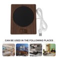 thumbnail image 3 of Shisuyan Portable Usb Beverage Warmer Mug Warmer Brown Plastic Heating 1Set, 3 of 8