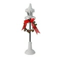 thumbnail image 3 of Northlight LED Lighted Snowfall Valley Lamppost with Wreath Christmas Decoration - 12.75", 3 of 4