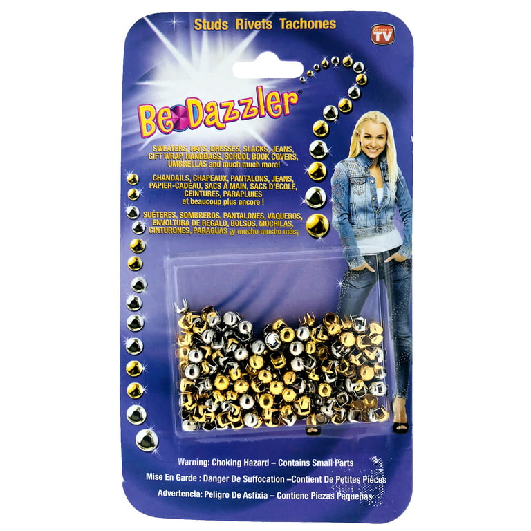 Bedazzler Be-Dazzler Refill - Gold and Silver - Studs -300 pieces  Multi-Colored 