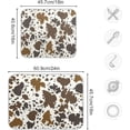 thumbnail image 3 of Dish Drying Mat Cow Leather Skin Kitchen Dish Pads Super Absorbent Microfiber Dish Drying Rack Pads Safe Heat-resistant Kitchen Counter Mat,16x18 Inch, 3 of 7