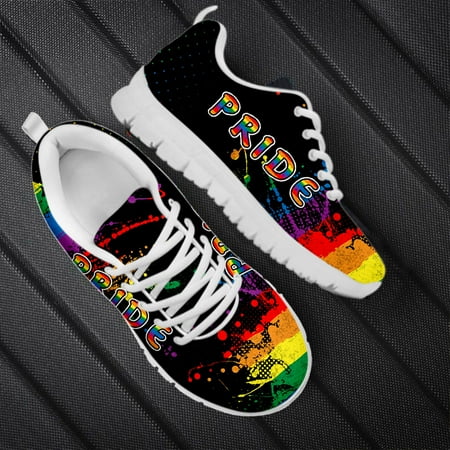 

Sport Sneakers For Unisex Rainbow LGBT Pride Design Comfortable Gym Outdoor Running Walk Casual Shoes for Women Men Zapatillas