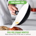 thumbnail image 2 of GreenLife Soft Grip 7" and 10" Fry Pan Set, Black, 2 of 11