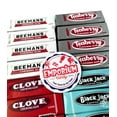 Beemans Black Jack Clove Teaberry Chewing Gum 4 Packs of Each Old Time