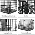 thumbnail image 6 of Stackable Wire Storage Baskets for Kitchen Closet Pantry, Hanging Closet Organizers Storage Shelves Organization, Wall Mount Metal Basket Bins, Clothing Vegetable & Fruit Organizer, 6 of 7