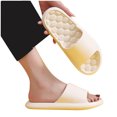 thumbnail image 4 of Summer Saving Clearance! Tuobarr Womens Slides Women Men Massage Slippers Home Couple Shoes Indoor Outside Soft Soled Bathroom Bath Slippers White US Size 6, 4 of 4