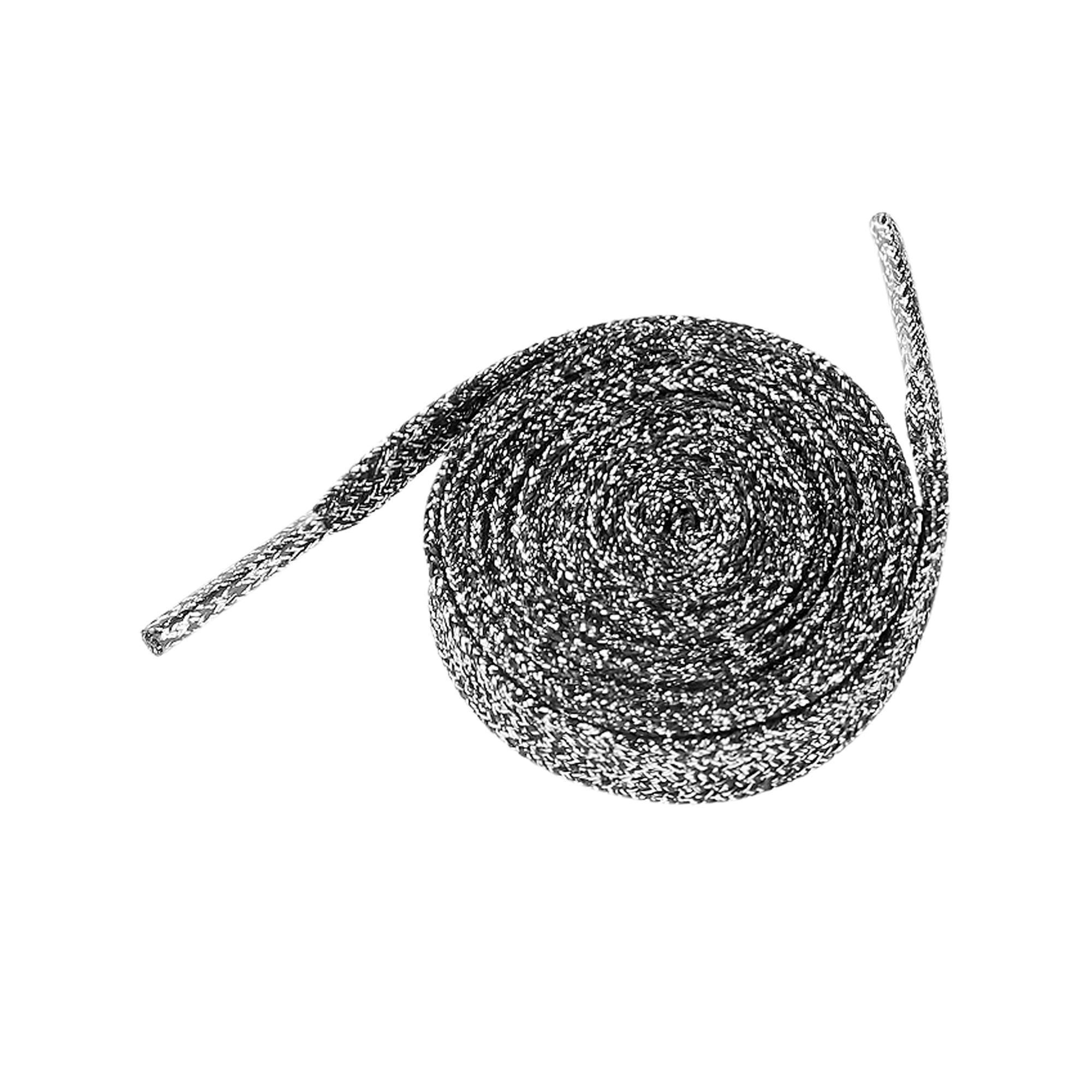 Lacets de Noël - Plats - Noir et Argent - Made by bobine