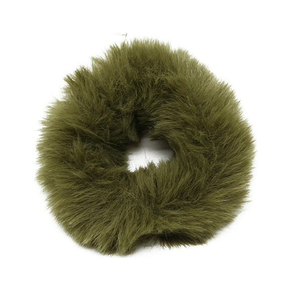Women Fashion Hairy Curly Hair, Lovely Hair Band, Leather Band Girl, Color Hairy Candy Hair Circle, Elastic Hair Band, Bun, Horsetail Clip Girl, Women's Hair Accessories
