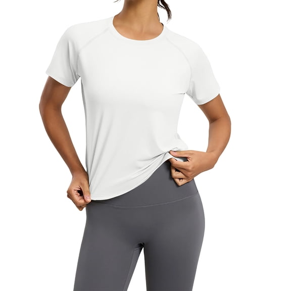Workout Tops for Women Loose Fit Breathable Activewear Cool Quick Dry Gym Athletic Tee Top