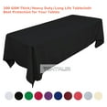 thumbnail image 6 of TEKTRUM 70 X 120 INCH 70"X120" RECTANGULAR POLYESTER TABLECLOTH - BLACK COLOR, 6 of 6