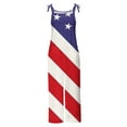 thumbnail image 6 of Wiyuqeen American Flag Jumpsuits for Women Sleeveless Spaghetti Strap Romper Harem Pants Plus Size Red White Blue Overalls with Pocket, 6 of 6