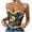 Brown, variant on Womens Crop Corset Tops Floral Vintage Going Out Bustier Corsets Fish Bones Body Trimmer Bodice Shapewear Brown, S