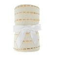 thumbnail image 6 of LR Home Talia Yellow/Ivory Striped Lightweight Cotton Blend Embroidered Throw Blanket, 50" x 60", 6 of 12