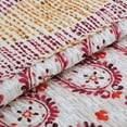 thumbnail image 4 of Cozy Line Home Fashions Cozy Line Elamin 3-piece Paisley Reversible Cotton Quilt Bedding Set - Almond/Burgundy/Red, 4 of 5
