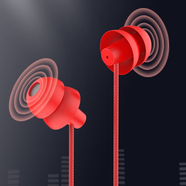 Auriculares rojos Auriculares intrauditivos de 3,5 mm Auriculares con cable Instalación sencilla