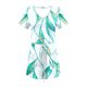 thumbnail image 3 of Mini Vestido de Verano Color Sólido Cuello en V Manga Corta Vestido de Becerro Medio, Vestido Corto de Verano, 3 of 5