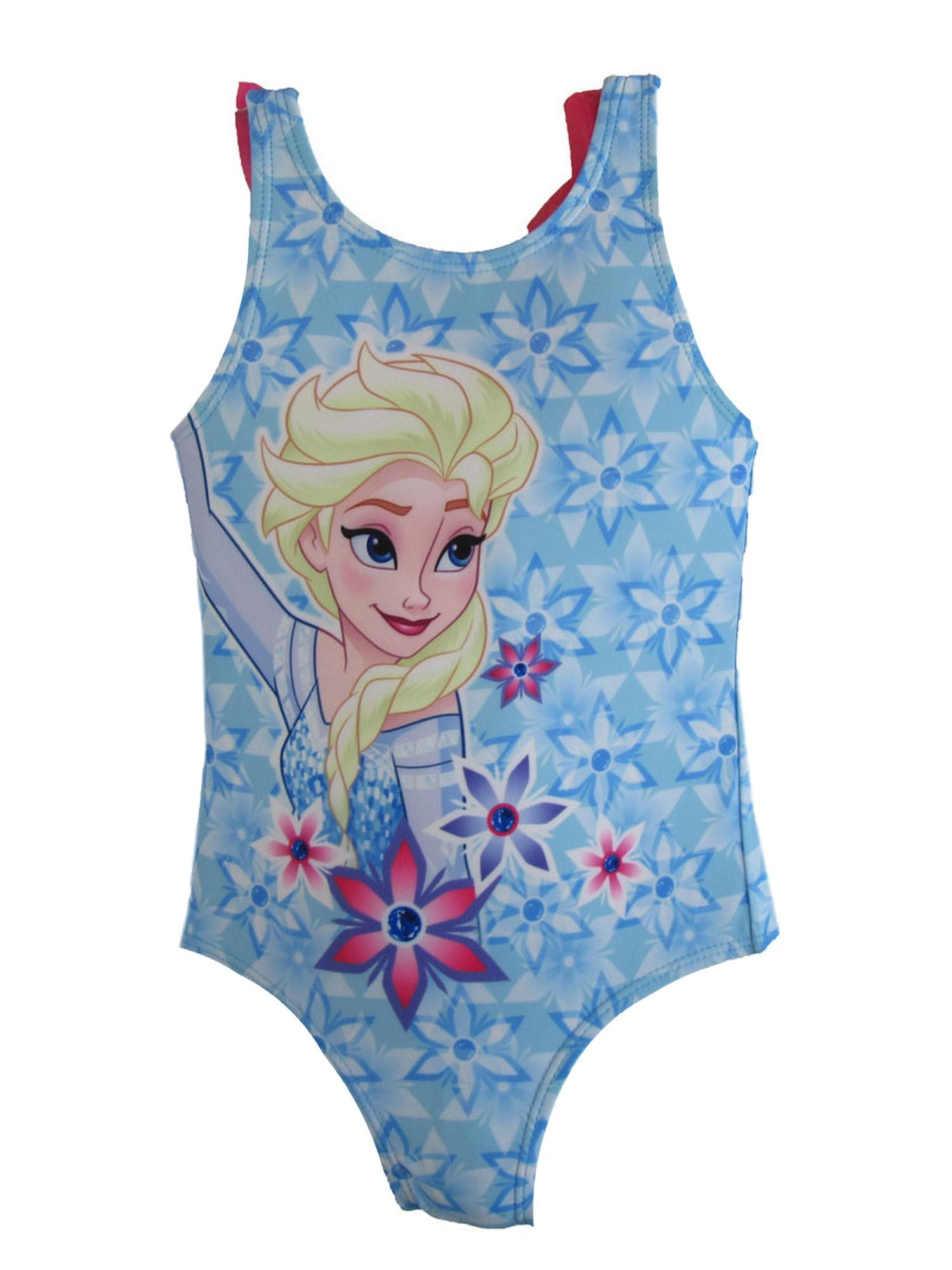 Disney Disney Little Girls Blue Elsa Swimsuit