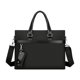 thumbnail image 4 of Maletín de negocios ligero y elegante para hombre, bolso de hombro para computadora portátil para viajes y trabajo Negro, 4 of 8