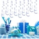 thumbnail image 3 of Bewildely 6 pack/lote colgante en espiral ingredientes seguros artesanía exquisita DIY colgante decorativo guirnalda aniversario Kits de decoración para fiestas Azul 27.5 pulgadas, 3 of 6