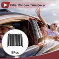 thumbnail image 2 of Ofertas Únicas 8 Pcs Recorte de Ventana del Pilar de la Puerta del Automóvil para Toyota Fortuner 2024-2025 Fibra de Carbono, 2 of 6