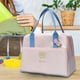 thumbnail image 4 of Xihbxyly Bolsa de Almuerzo Tipo Lonchera, Bolsa Aislante con Papel de Aluminio, Diseño de Bolsillo Frontal, Cierre de Cremallera, Ideal para El Trabajo, La Escuela, Viajes, Uso Multifuncional, Tamaño, 4 of 4