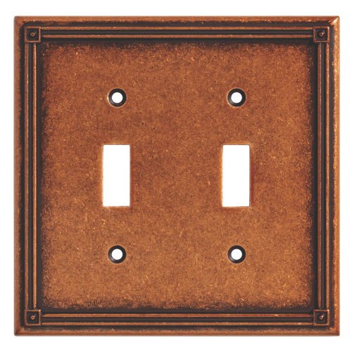 BRAINERD 135765 Ruston Double Toggle Switch Wall Plate / Switch Plate / Cover