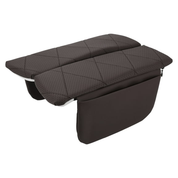 Car Center Console Cover with Storage Bag for BMW X5 2019-2024 Dark Brown 1Set