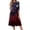 Black, variant on Womens Maxi Dress American Flag Floral A-Line Dress Vintage Independence Day 4th July Summer Dresses Elegant Classy Party Apparel Red 2XL