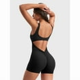 thumbnail image 2 of Top-kevin One Piece  Jumpsuits for Women Backless Tummy Control Sleeveless Jumpsuits Lizvette V Back Scrunch Yoga Romper Gym Outfit Crop Top Workout Apparel Stretchable Activewear, 2 of 6