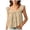 Beige, variant on Womens Summer Tops Ruffle Sleeve Cute Blouses Square Neck Flowy Peplum Pleated Casual Loose Shirts (White, L)