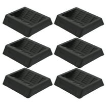 6 Pcs Rug Round Carpet Caster Cups Wheel Pad Furniture Coasters for Bed Frame Leg Covers Household Rubber