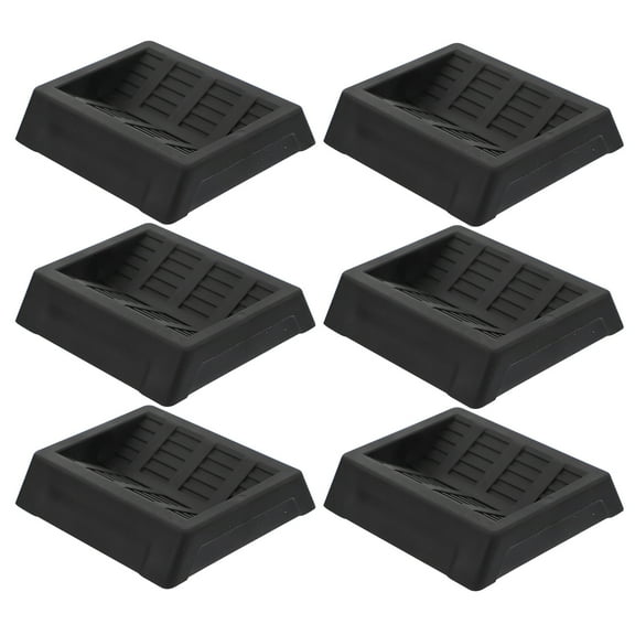 6 Pcs Rug Round Carpet Caster Cups Wheel Pad Furniture Coasters for Bed Frame Leg Covers Household Rubber