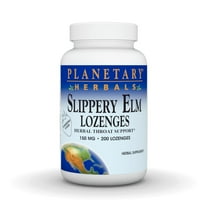 Slippery Elm Lozenges Strawberry 150 mg - 200 Count by Planetary Herbals
