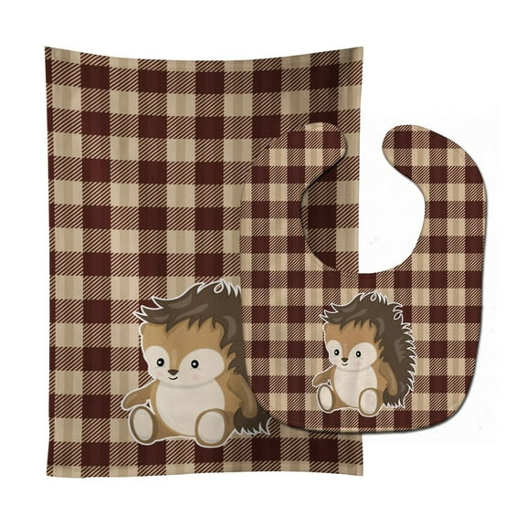 Porcupine Baby Bib and Burp Cloth