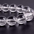 thumbnail image 2 of Natural Clear Quartz Gemstone 10mm Round Beads Stretch Bracelet 7 Inch Unisex, 2 of 2