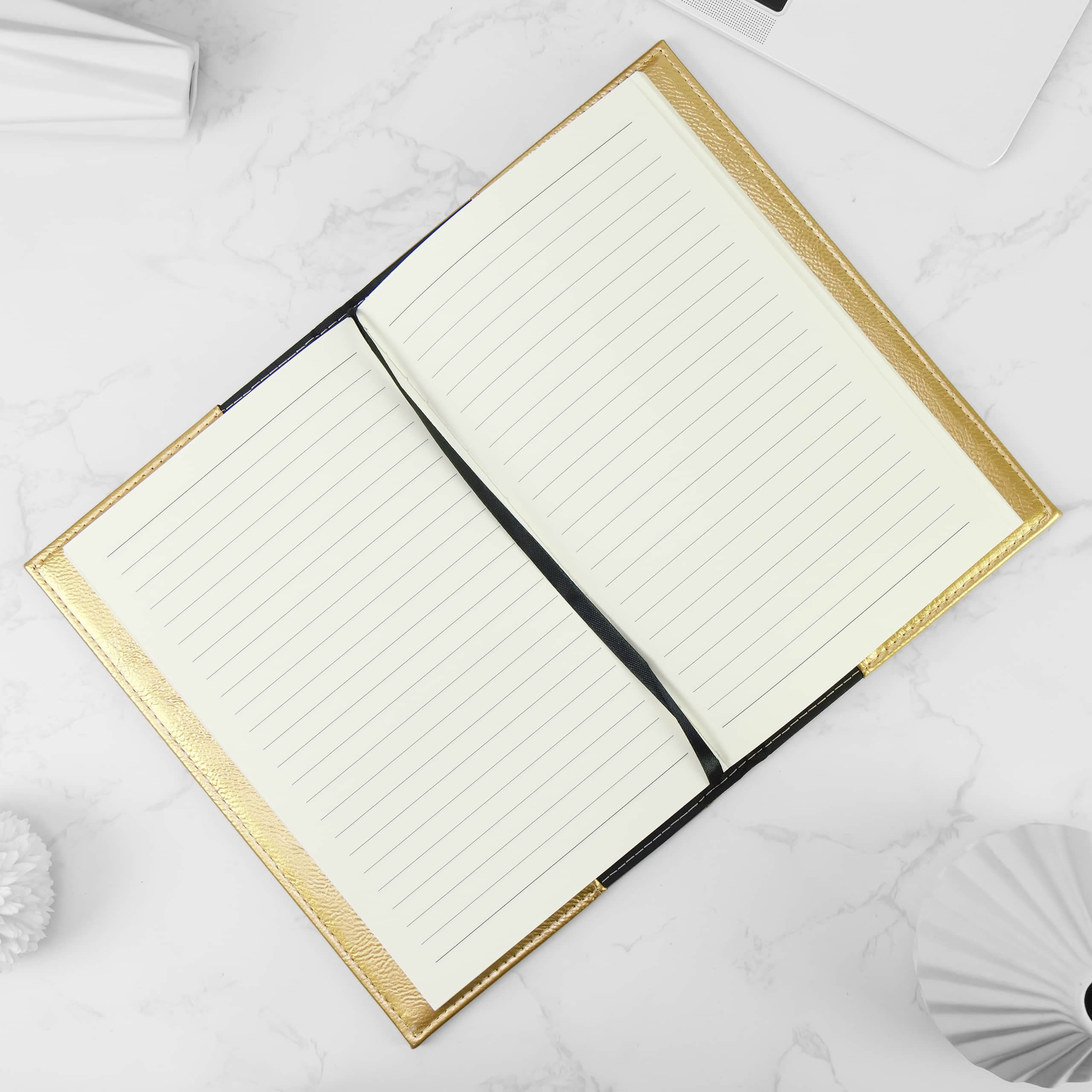 MakerFlo Laserette Journal Notebook Sample Pack, Engravable Vegan Leather Journals with Lined Pages and Gift Boxes, 8.75 in x 5.5 in, 12 Pack