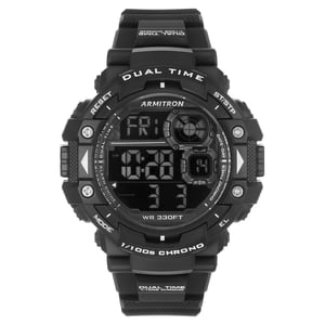 Armitron Men's Sports Digital Watch with Black Resin Band
