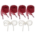 thumbnail image 1 of 2 pares de cordones planos, cordones de 2.6 cm de ancho y 160 cm de largo, color rojo vino, 1 of 7
