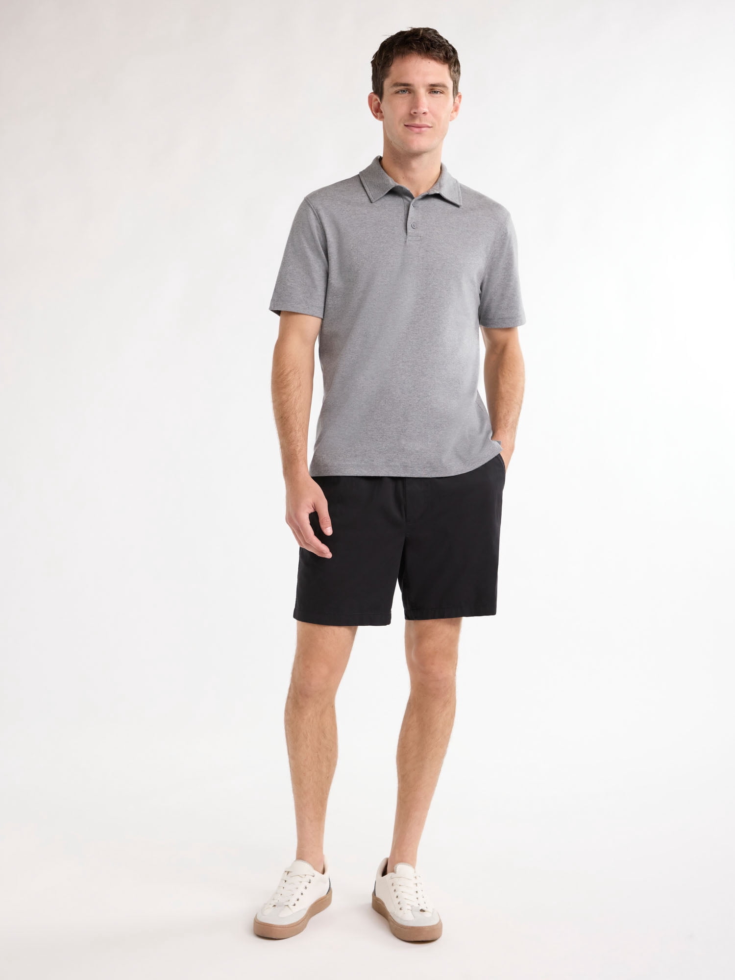Free Assembly Men's Pull On Shorts, 7" Inseam, Sizes XS-3XL