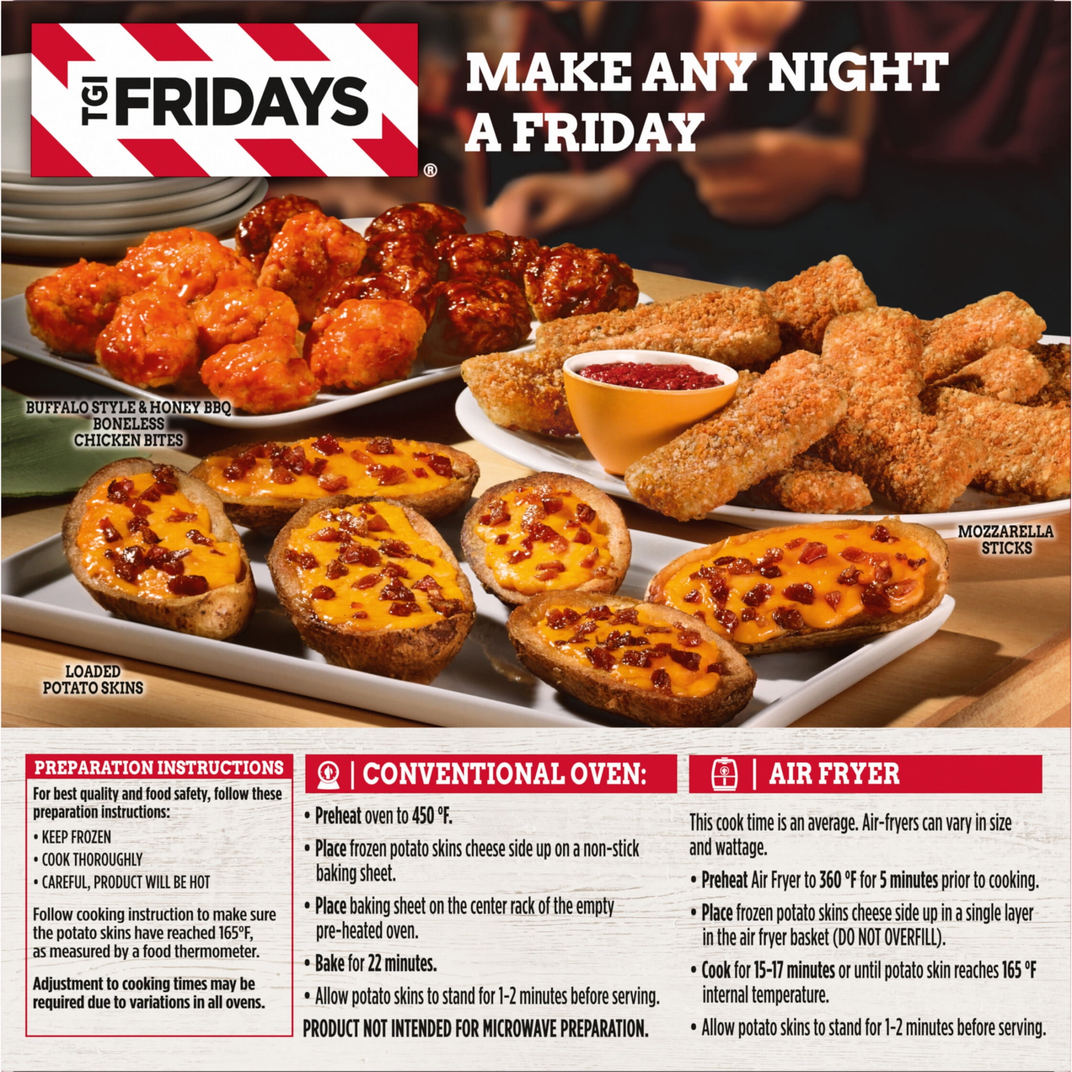 tgif potato skins cheddar and bacon