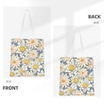 thumbnail image 3 of YFYANG Reusable Cotton Canvas Tote Shopping Bag, Lotus Lily Water Lily Pattern Washable Portable Grocery Bag for Daily Travel, 3 of 8