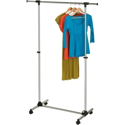 Honey Can Do Modern Garment Rack, Adjustable, Chrome