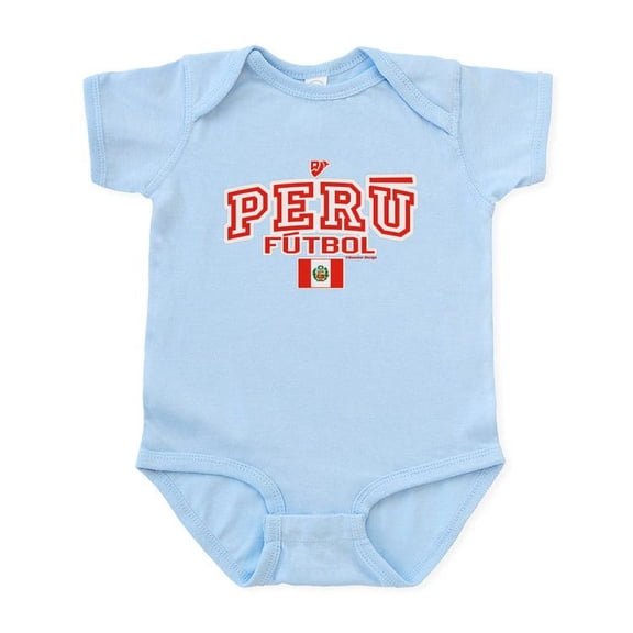 CafePress - Peru Futbol/Soccer Infant Bodysuit - Baby Light Bodysuit, Size Newborn - 24 Months
