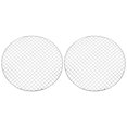 thumbnail image 1 of Uxcell 2 Pcs Soporte de Cocina Redondo, Diámetro de 12 Pulgadas, Rejilla de Acero Inoxidable para Parrilla, Barbacoa para Cocinar, Hornear y Freír al Aire, Plata, 1 of 5