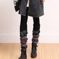 thumbnail image 3 of Kcolen Christmas Gifts Knitted Woolen Fawn Stack Snowflake Socks Thicken Foot Leggings Warmer Pile Christmas Cozy Thermal Calf-Length, 3 of 9