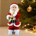 thumbnail image 3 of Electric Christmas Santa Plush Santa Claus Creative Funny Xmas Doll, Music Decorations Christmas Decor for Indoor Outdoor (Sax), 3 of 5
