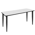thumbnail image 6 of Regency 72" x 24" Kahlo Tapered Leg Table- White/ Black, 6 of 8