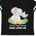 thumbnail image 4 of Inktastic I'll Never Forget That My Nana Loves Me with Cute Elephants Boys or Girls Toddler T-Shirt, 4 of 5